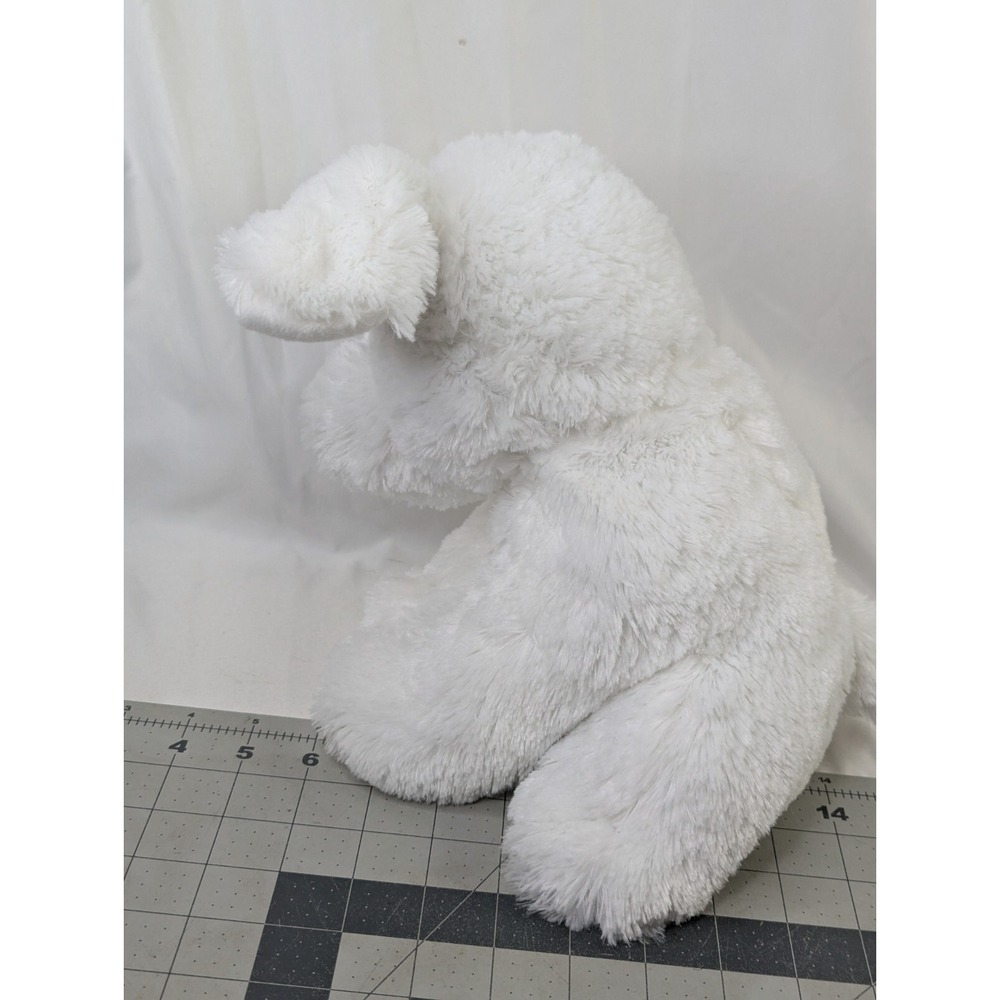 Chrisha Playful Plush White Dog Plush 11 Inch 2004 Stuffed Animal Toy - Picture 5 of 11